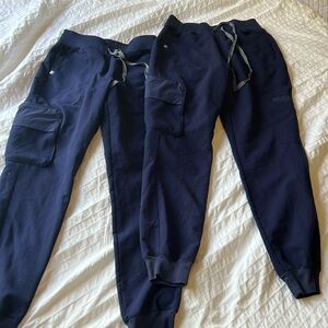 Figs navy blue jogger scrub pants